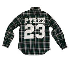 PYREX 23 Vision Flannel Shirt VTG Ralph Lauren Rugby Virgil Abloh Plaid S / XS