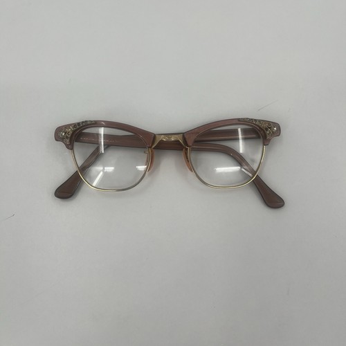 Artcraft Vintage Ornate Cat Eye Rhinestones Eyeglass Frames 1/10 12k GF 22MM - Picture 12 of 12