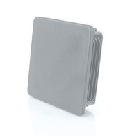 10 StüCk Vierkantrohre - 50X50 Mm (3.5-5) - Quadratstopfen Grau - Vierkant