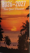 2026-2027 2-Year Pocket Planner Tropical For School, Work, Appointment