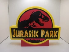 Retro Jurassic Park logo lightbox sign collection display accent piece