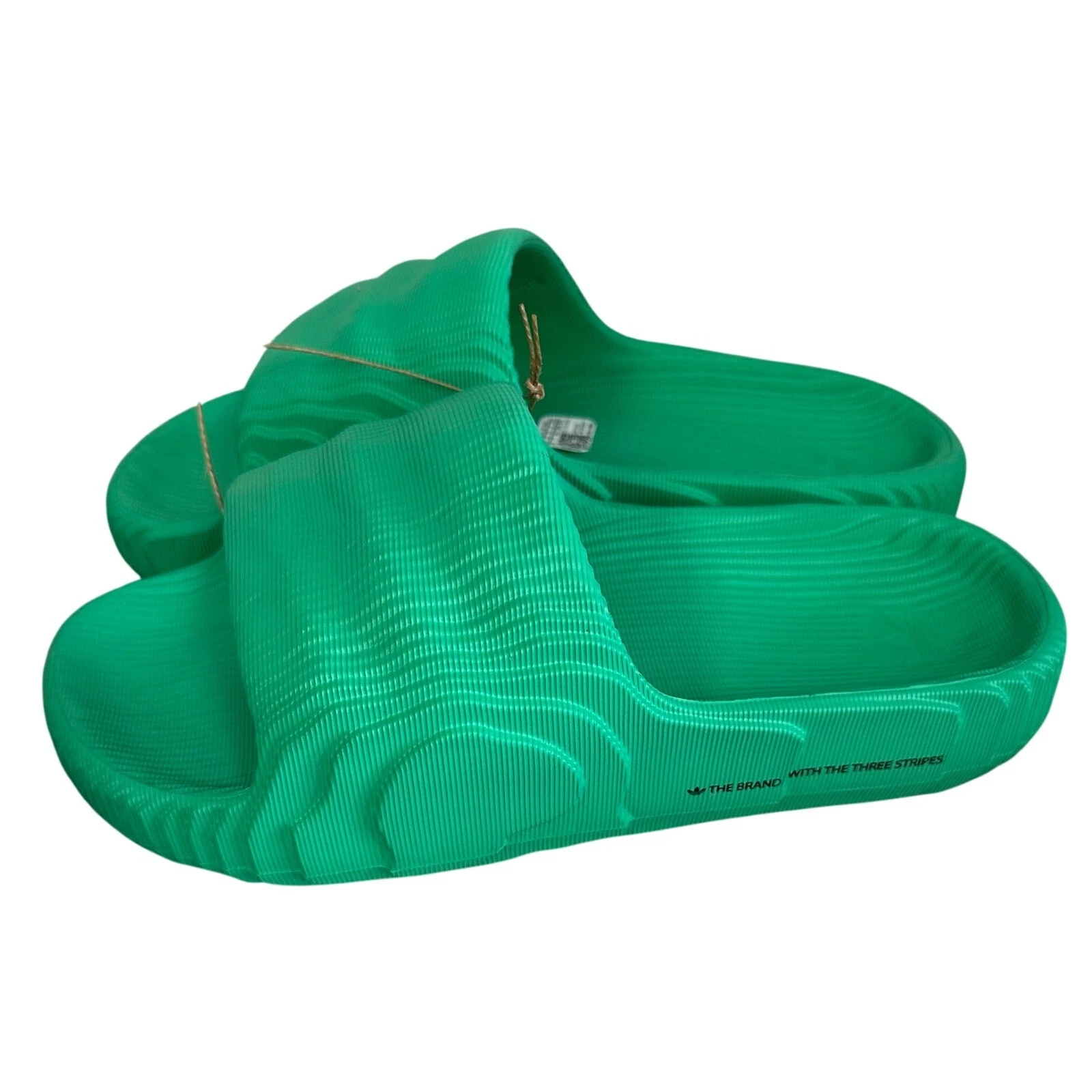 Adidas Adilette 22 Slide Sandal Surf Green donna taglia 7 nuovo con scatola