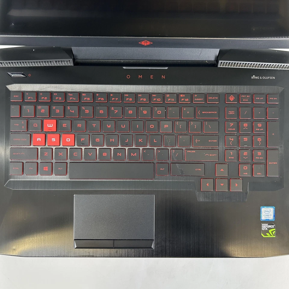 HP Omen 15 FHD i7-7700HQ 2.80GHz 24GB 512GB SSD/1TB HDD NVIDIA GTX 1050 Ti Good - Image 2 of 4