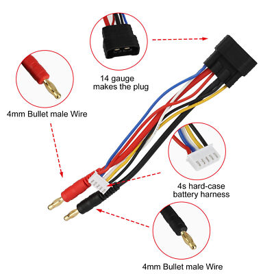 QS8 Hoge Stroom 2S Opladen Kabel Lood Voor 2S Lipo Lading Toepassingen Met De Ju