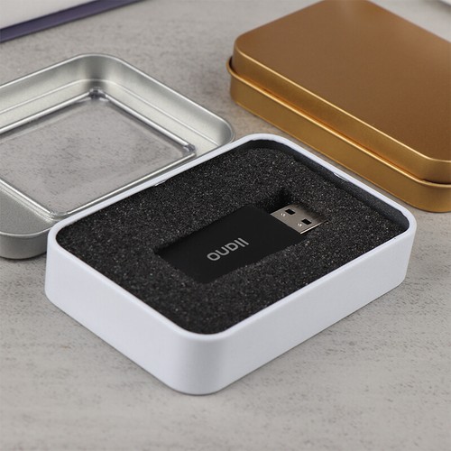 Tinplate U Disk Small Square Box Badge Gift Metal Packaging Box U Disk Large _pw - Photo 9/16