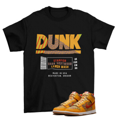 Box Label Shirt to Match Dunk High Somos Familia Día de Muertos DZ5354-045