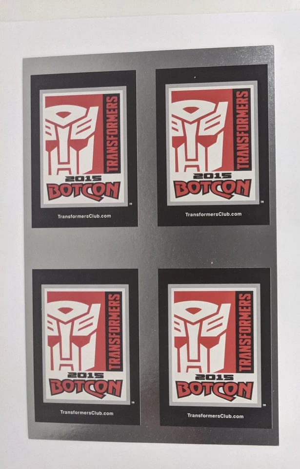 Transformers Botcon 2015 Trading Card Uncut Chase Card Sheet Print Sunstreaker - Image 2 of 3