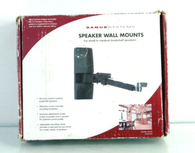 Sanus WMS2 Speaker Wall Mounts For Bookshelf Speakers up to 15 lbs n339