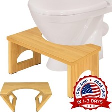 Ba o Taburete Para Inodoro De Madera Resistente F cil De Limpiar Y Mantener NEW.