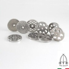 Piastra acciaio inox TC 32 Tre Spade tritacarne 3 4 6 8 10 12 14 16 18 20 Rotex