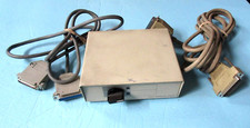 Vintage Data Transfer Switch A B Box Input/Output w 2 Cables