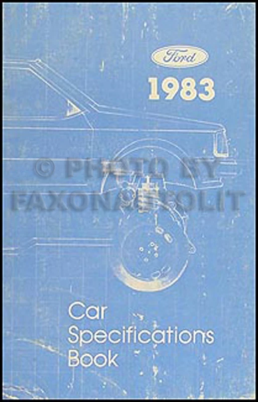 1983 Service Reparaturhandbuch Ford Lincoln Mercury Mark VI Mustang Buch - Bild 1 von 1