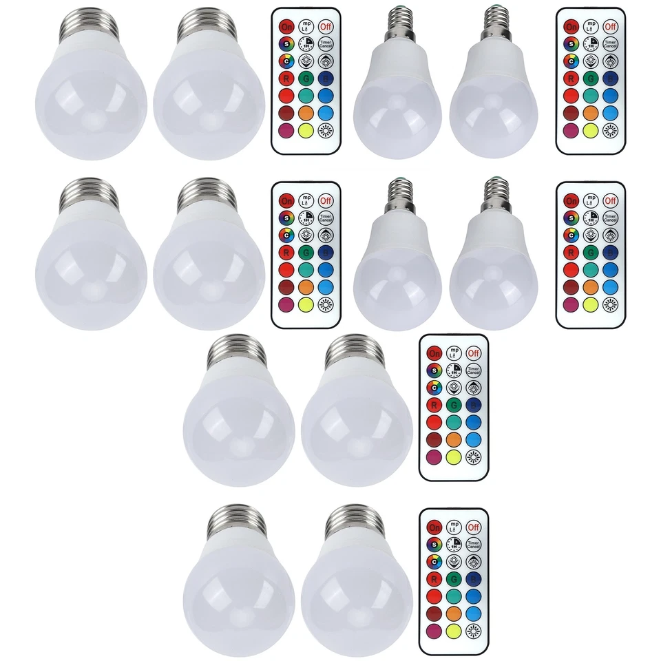 45W LED RGB Bulb Light Colorful Changeable Remote Control Lamp For Bedroom - Image 3 of 4