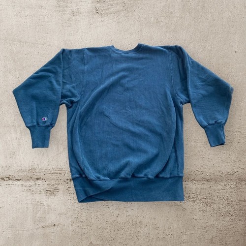 Vintage Champion Reverse Weave Teal 90s Crewneck Sweatshirt Size XXL Made in USA - Picture 4 of 8
