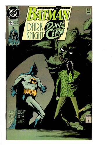 BATMAN #454 - SEPTEMBER 1990 - HIGH GRADE - VF/NM - COPPER AGE DC COMICS CLASSIC
