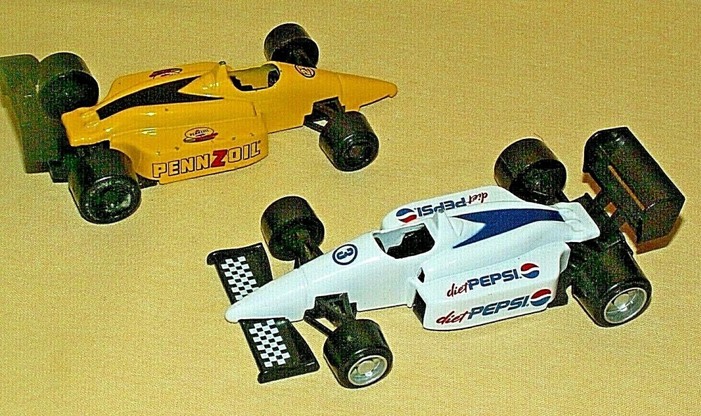 INDY CAR SET 2 RACERS PENNZOIL GOLDEN WHEELS 23 2002 DIET PEPSI 3 FORMULA 1 F1*
