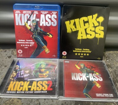 KICK-ASS & 2 Superhero Film Soundtrack CD & DVD Prodigy Primal Scream Elvis