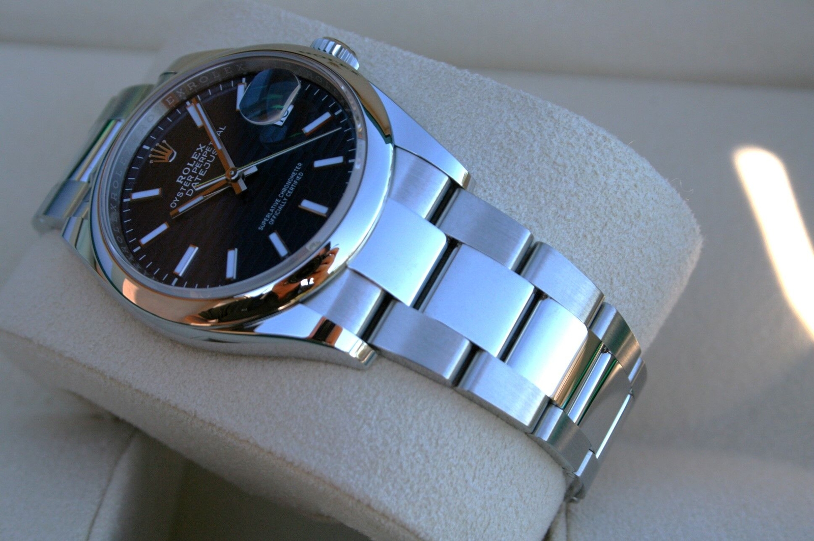 ROLEX 126200 DATEJUST WATCH BLUE MOTIF OYSTER NIB - Image 2