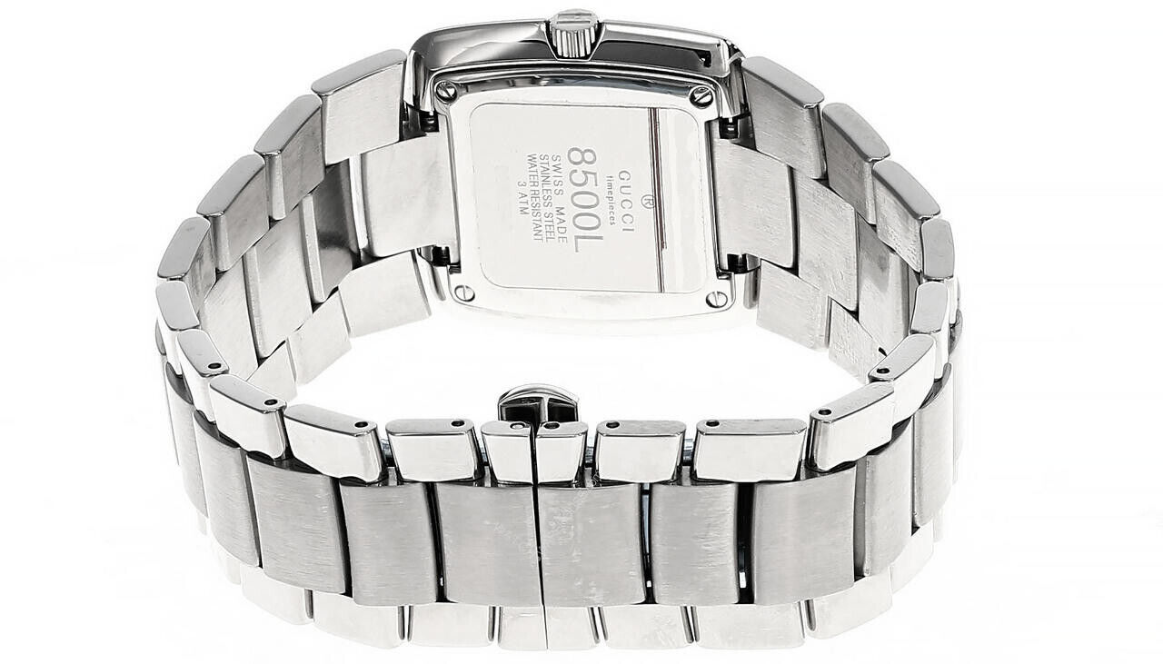 GUCCI Stainless Steel Gray Dial Women's Bracelet Watch 8500L