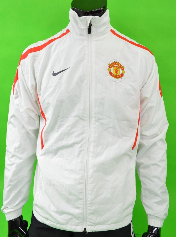 Nike Manchester United Football Training ZIP Jacket White Mens