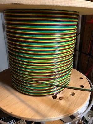 American Flyer Rainbow wire FC4C Flat 4 color wire Green,Yellow,Red,Black 25 Ft