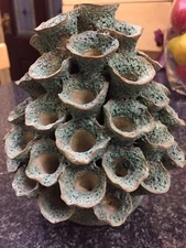 Anthropologie Decorative Object Sculpture Green (H 19cm x W 16cm) Very Rare!