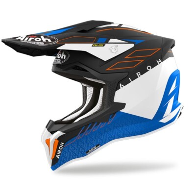 CASCO HELM CROSS STRYCKER SKIN BLU AIROH GRÖSSE M