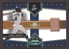 ANGEL BERROA 2005 DONRUSS CHAMPIONS GAME USED BASEBALL BAT SP ROYALS $12