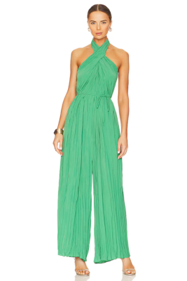 ASTR the Label Damia Jumpsuit Green Halter L NWOT $128 | eBay