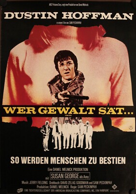 Straw Dogs Wer Gewalt sät A1 GEROLLT Sam Peckinpah Dustin Hoffman, Susan George 