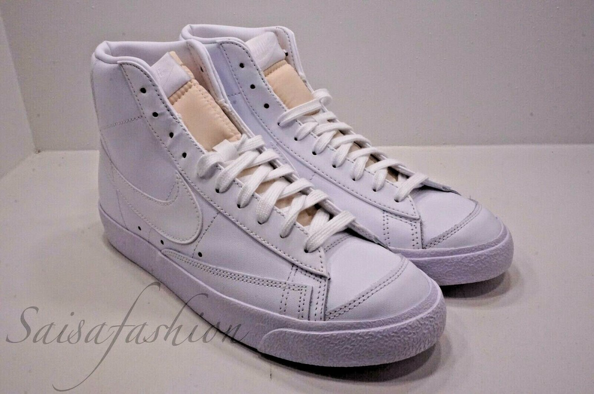 10 MEN\'S NIKE BLAZER MID 77 ALL TRIPLE WHITE CZ1055-117 SNEAKERS NIKE Blazer Mid 77 main image 3