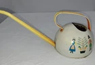 Vintage Ohio Art Co. Tin Watering Can with German Man/Woman Motif 916-A173