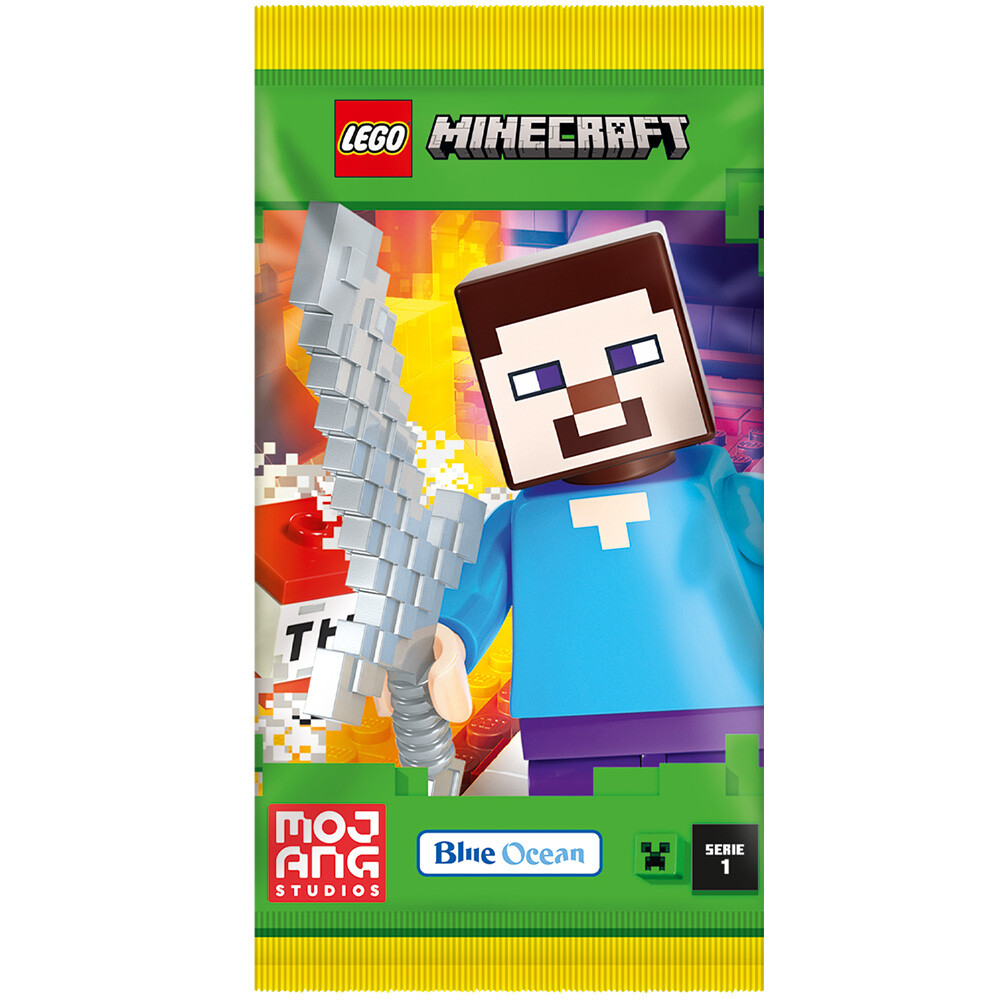 【新品未開封】マスターライセンス Blue Ocean LEGO Minecraft Serie 1 Trading Cards Display Starter