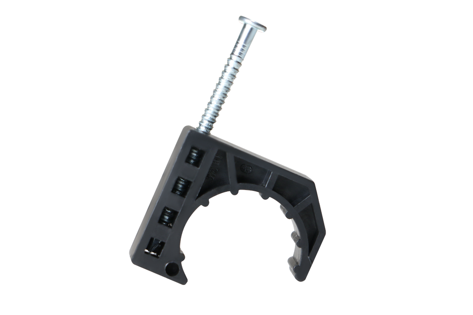 XFITTING J-Clamps For 1 Inch PEX, Copper & CPVC Tubing – 100 Pack Tube Talons With Nails For Secure Piping