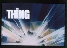 The Thing Sci Fi Horror Poster Artwork Original 35mm Transparency Stamped 1982