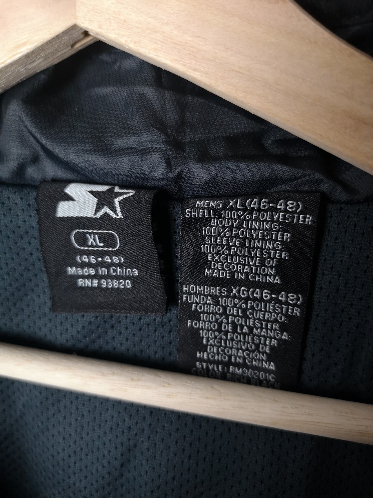 Starter Black Windbreaker Jacket Full Zip Lightwe… - image 6