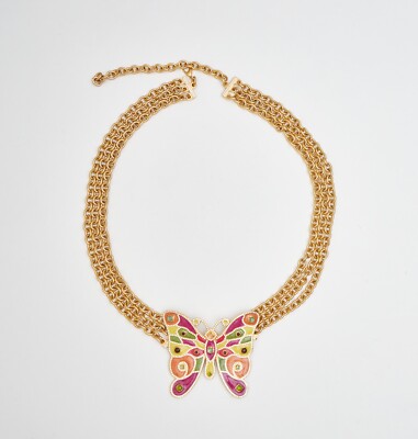 Gold plated butterfly Belt Metal Spring Belt - 18K Gold Plated Butterfly Chain Belt main image 2