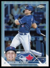 2023 Topps Chrome Base Refractor Daulton Varsho Toronto Blue Jays #33