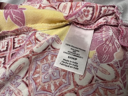 Sofia Jeans by Sofia Vergara floral wrap top blouse medium pink multi - Picture 8 of 12
