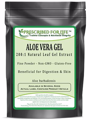 Aloe Vera - 200:1 Natural Leaf Gel Extract Powder (Aloe barbadensis), 1 kg