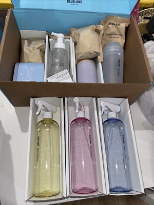 Blueland Refillable Spray Cleaner Set Multi-Surface, Glass Mirror, Bathroom,