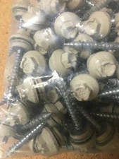 IVORY ZXL 250 pcs #10x1-1/2in Metal to wood Roofing  Screws, dome cap