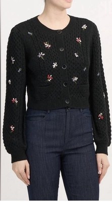Cinq à Sept Rasa Beaded Cardigan Size XS