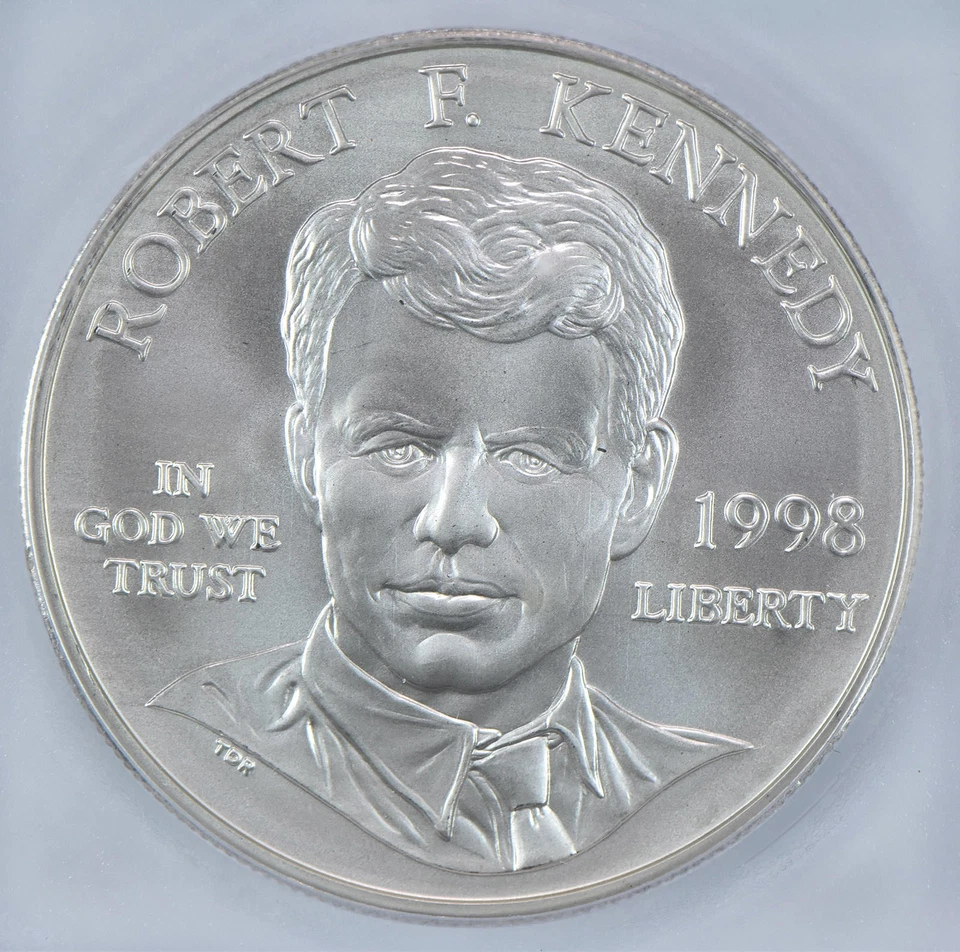 1998-S Robert F Kennedy Commemorative Silver Dollar MS70 ICG *6634 - Image 3 of 4