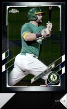 2021 Topps Chrome Update #USC4 Mitch Moreland Oakland Athletics