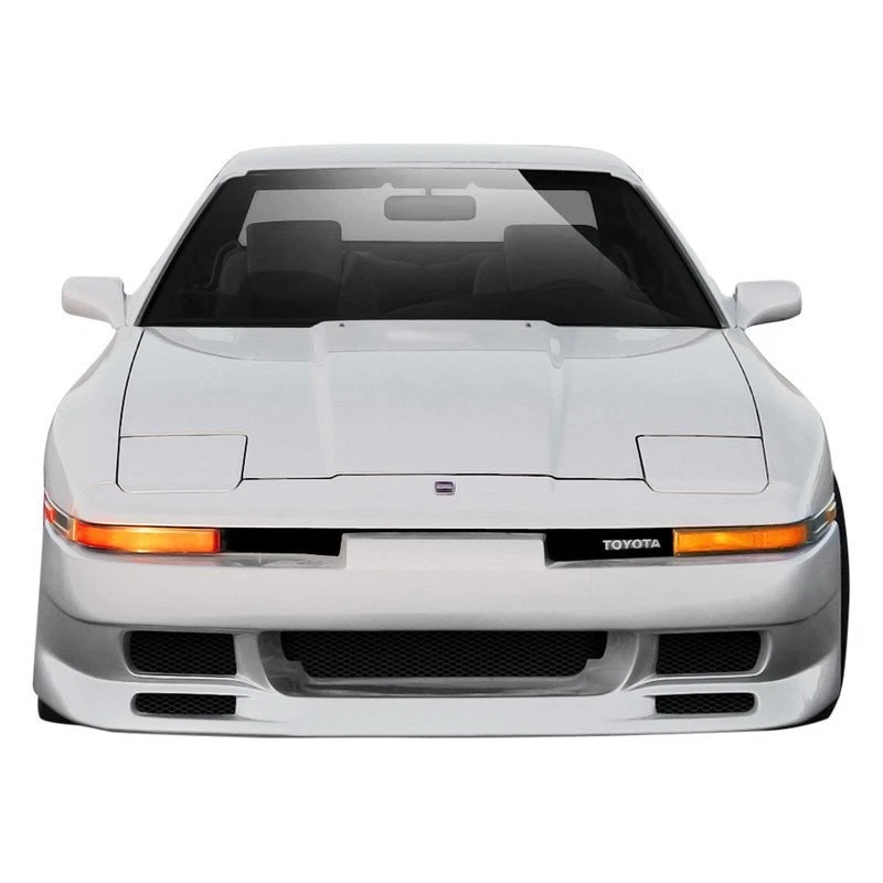 For Toyota Supra 86-92 Type G Style Fiberglass Front Bumper Cover Unpainted Foto 2 de 4