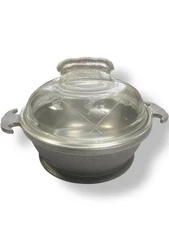 Guardian Service Aluminum Round Pot  Cookware Casserole With Glass Lid Vintage