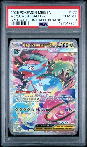 Pokemon Card Mega Venusaur EX 177/132 SIR Mega Evolution PSA 10