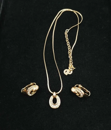 Set orecchini collana CHRISTIAN DIOR Dior ottimo senza scatola