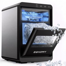 Nugget Ice Maker Countertop, 40Lbs/24H Pebble Ice Maker Machine, Self-Cleanin...